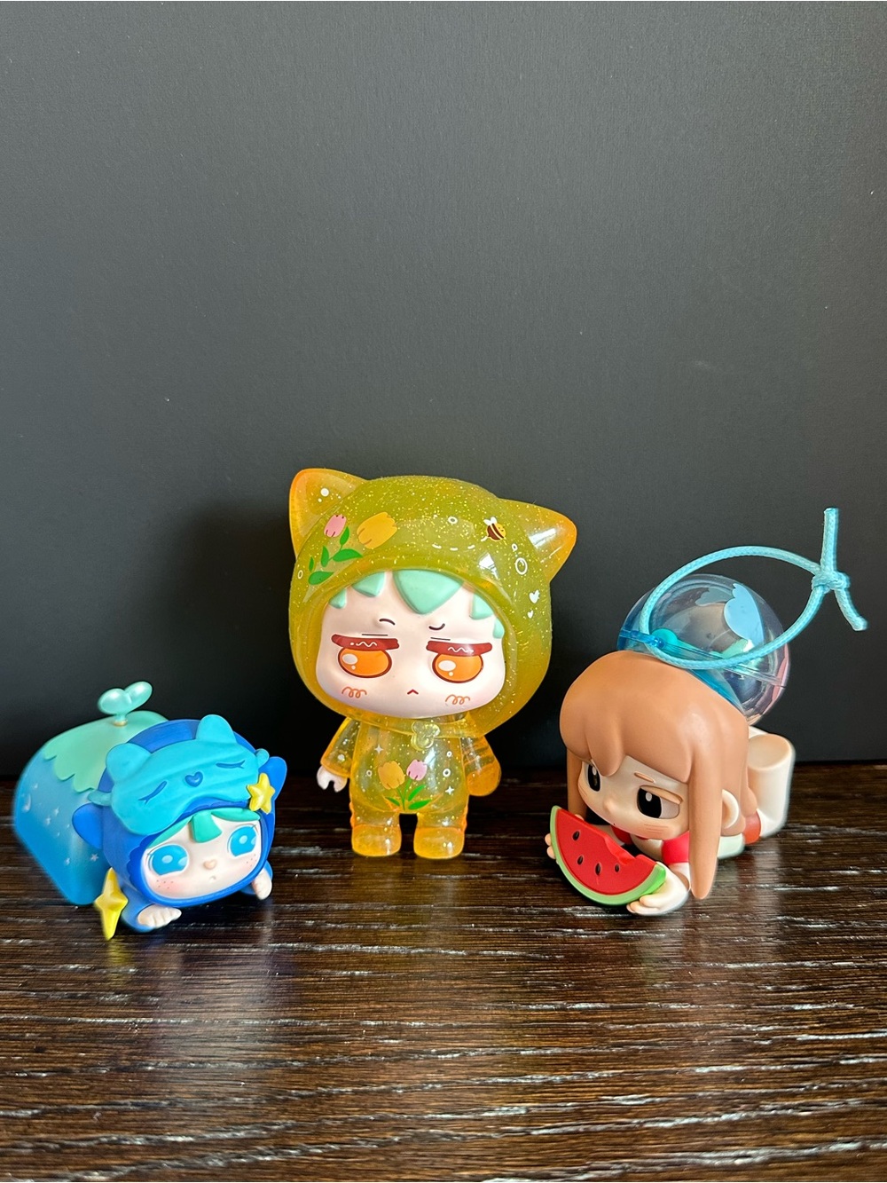 3 piece Pop Mart and Shu Shu x Kibbi figures